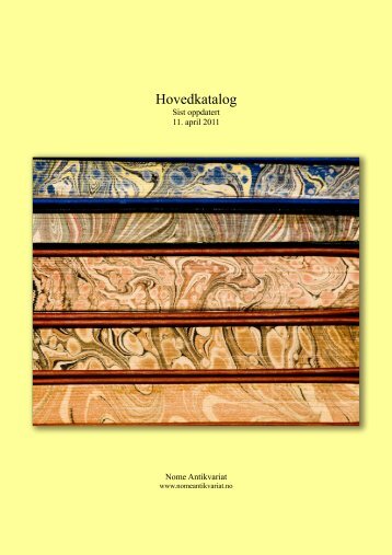 Hovedkatalog - Nome Antikvariat