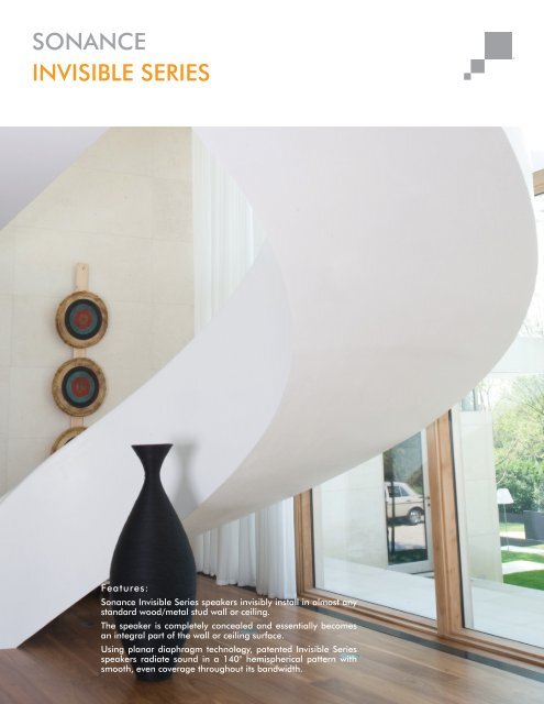 Invisible Series Product Sheet 031709a Indd Sonance