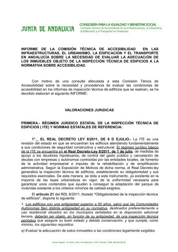 informe de la comisiÃ³n tÃ©cnica de accesibilidad en las ...