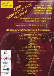 23rd newcastle jazz festival - Canberra Jazz Club