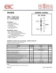 RU4DS : DAMPER DIODES - PRV : 1300 Volts Io : 2.5 Amperes - EIC