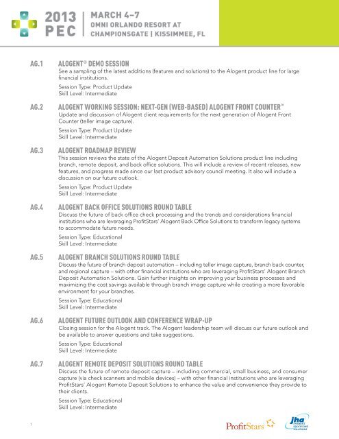 Class Descriptions - Jack Henry & Associates, Inc.