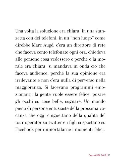 Relazione del Presidente Lorenzo Sassoli de Bianchi - Upa