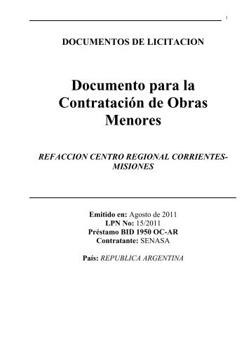 Acceda al pliego - Senasa