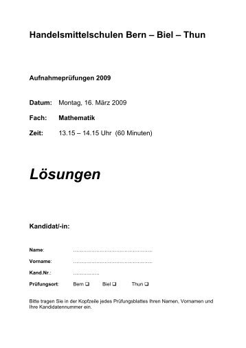 09 Mathematik Loesung