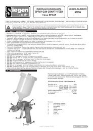 Instructions for the Sealey S775G Spray Gun Gravity - Sitebox Ltd