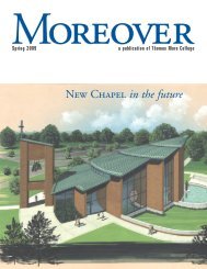 New Chapel in the future - Thomas More College