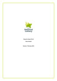 Rules for Game FG 25 “Pots O'Gold” Version 1 ... - National Lottery