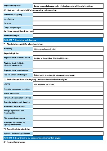 SÃKERHETSDATABLAD Listskydd, silikon - Biltema