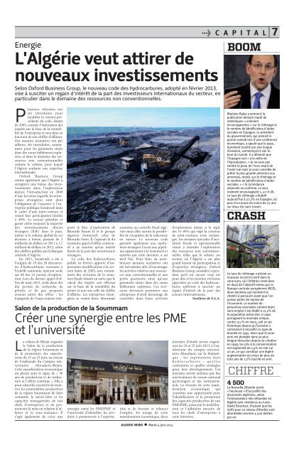 Fr-04-06-2013 - Algérie news quotidien national d'information