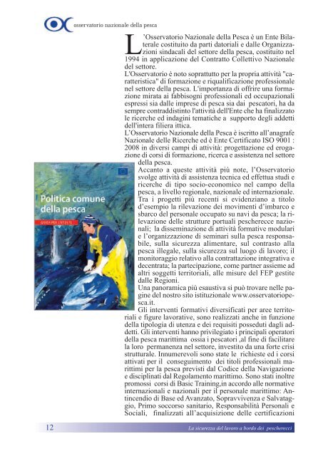 Qui - Osservatorio Nazionale della Pesca