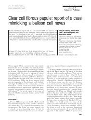 Clear cell fibrous papule: report of a case mimicking a balloon cell ...