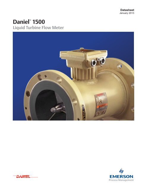 Daniel Series 1500 Liquid Turbine Flow Meter - Emerson Process ...