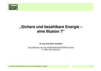 Sichere und bezahlbare Energie â eine Illusion - akb-kunststoff.de