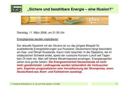 Sichere und bezahlbare Energie â eine Illusion - akb-kunststoff.de