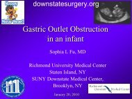 Gastric Outlet Obstruction in an infant - Department of Surgery at ...