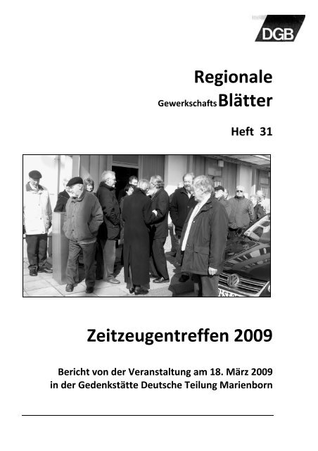 Heft 31 - DGB Niedersachsen - Bremen - Sachsen-Anhalt