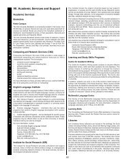 XVIII. Courses of Instruction - Academic Calendars - York University