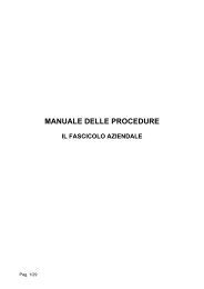 Manuale procedure - fascicolo aziendale - Portale dell'innovazione