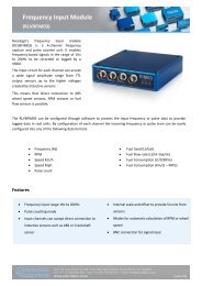 Frequency Input Module (RLVBFIM03) - Racelogic