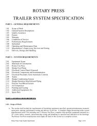 rotary press trailer system specification - The City of Titusville, Florida