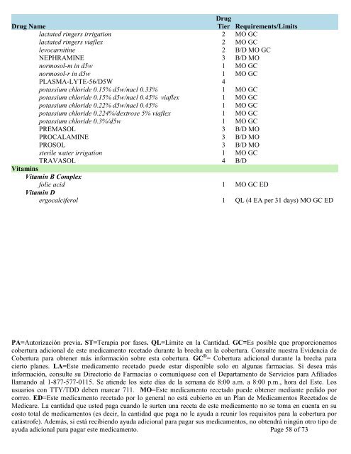 Prescription Drug Guide Comprehensive list of covered drugs