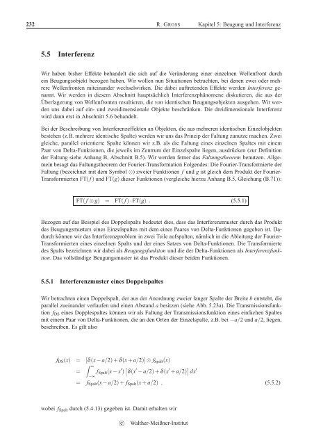 Beugung und Interferenz - Walther MeiÃƒÂŸner Institut