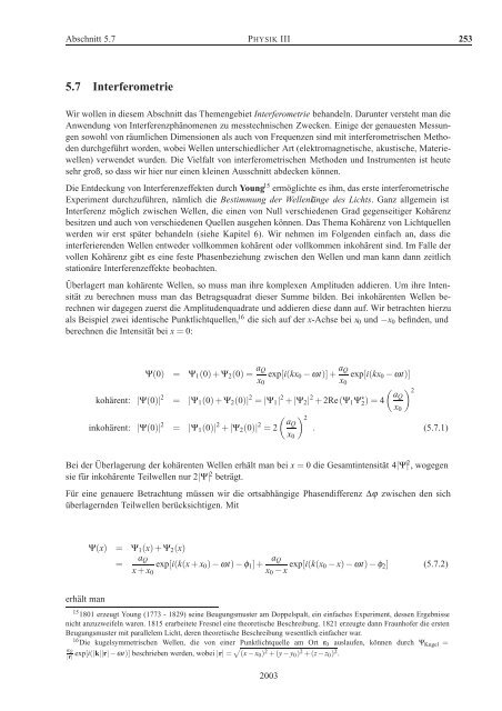 Beugung und Interferenz - Walther MeiÃƒÂŸner Institut