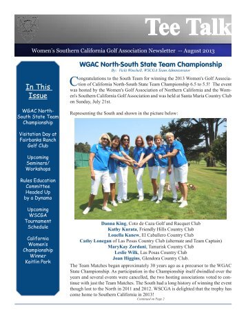 August 2013 - Women's Online Golf