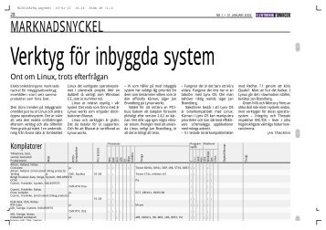 Verktyg fÃ¶r inbyggda system - Elektroniktidningen