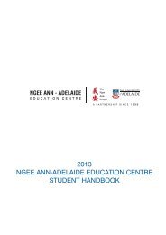 2013 ngee ann-adelaide education centre student handbook