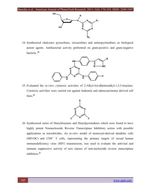 a review on synthesis and biological activity of ... - eJManager.com