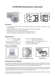 LX-PR-65S Infrared Sensor Instruction