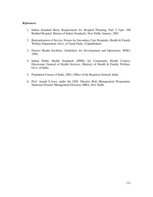 Modifications in the updated Sub Divisional Hospital (SDH) 31 ... - IIMB