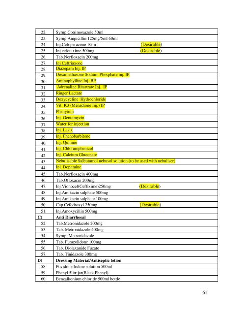 Modifications in the updated Sub Divisional Hospital (SDH) 31 ... - IIMB