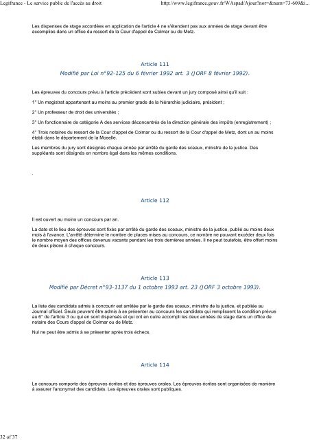 Legifrance - Le service public de l'accÃ¨s au droit - UniversitÃ© Lille 2 ...