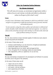 Behaviour - Churnet View Middle School