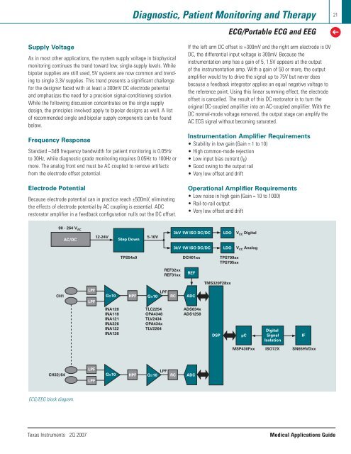 Medical Applications Guide (Rev. B - Mouser Electronics