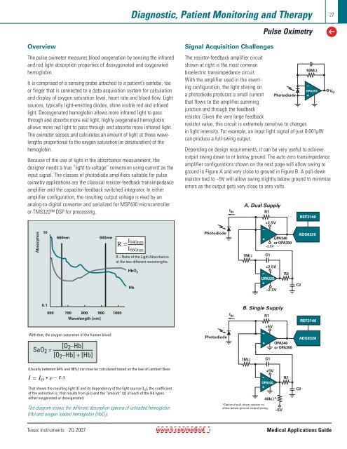 Medical Applications Guide (Rev. B - Mouser Electronics