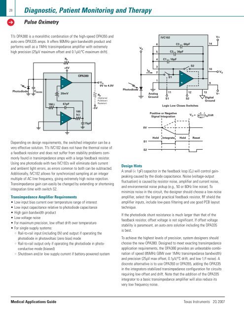 Medical Applications Guide (Rev. B - Mouser Electronics