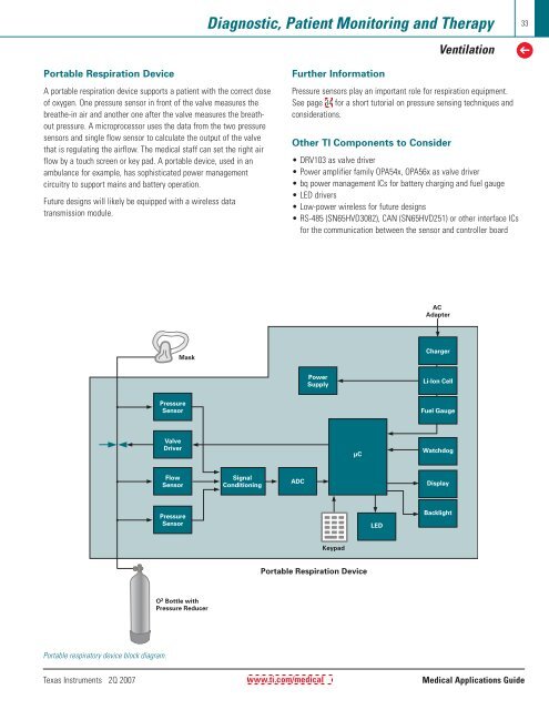 Medical Applications Guide (Rev. B - Mouser Electronics