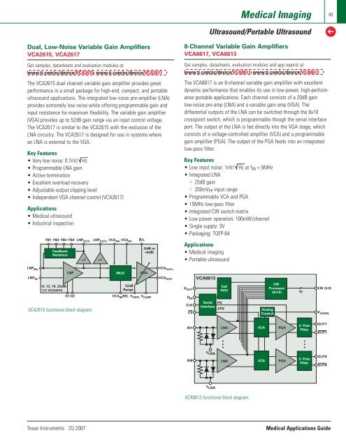 Medical Applications Guide (Rev. B - Mouser Electronics