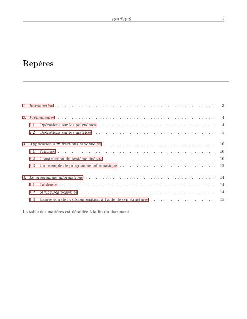 DÃ©composition d'une fraction rationnelle en ... - xavierdupre.fr