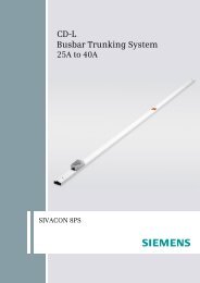 CD-L Busbar Trunking System - Industry UK - Siemens