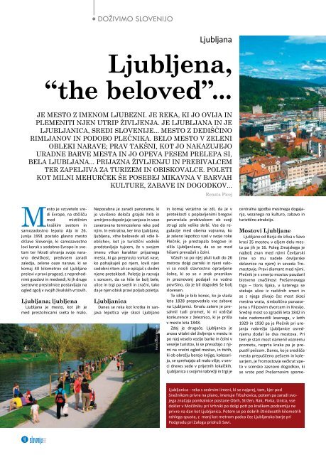 julijska Å¡tevilka revije za Slovence po svetu Â»Slovenija danes