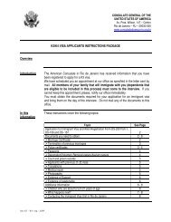 K3/K4 VISA APPLICANTS INSTRUCTIONS PACKAGE Overview ...