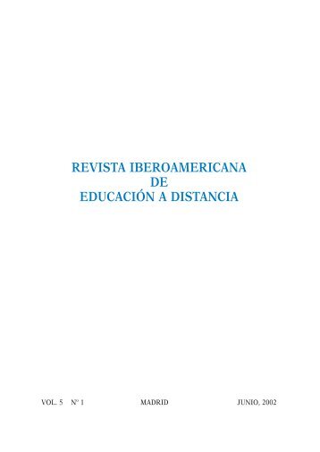 revista iberoamericana de educación a distancia - Universidad ...