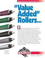 Grooved & Serrated Rollers