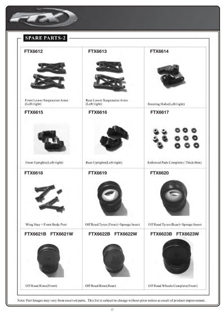 FTX Edge Manual - Arrow Models