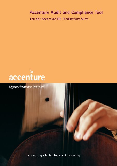 Accenture Audit and Compliance Tool